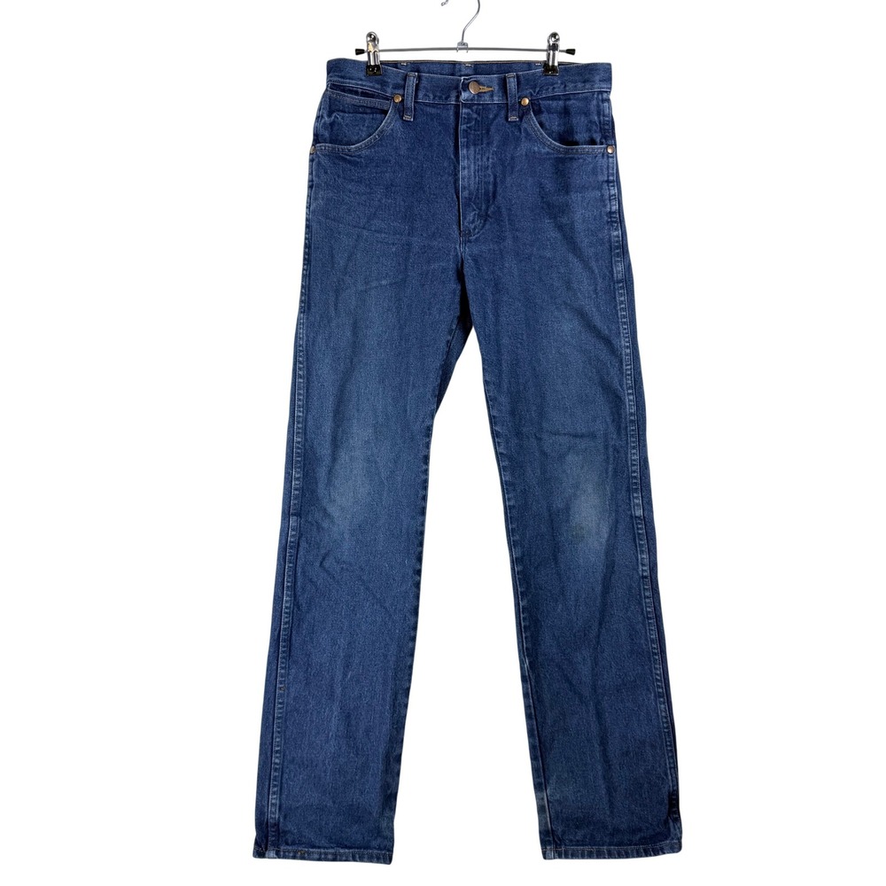 Wrangler Cowboy Cut Jeans Mens 30x34 Blue Straight Leg Western Workwear Rugged